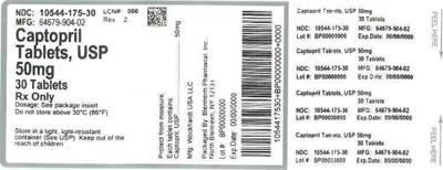 50mg 30ct (Label Captopril Tabs 50mg Bpi(10544 175 30) Wockhardt(64679 904 02) Rev2)